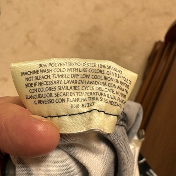 Bobbie Brooks Black and White Swim Coverup with Tie-Dye Design - Picture 9 of 9